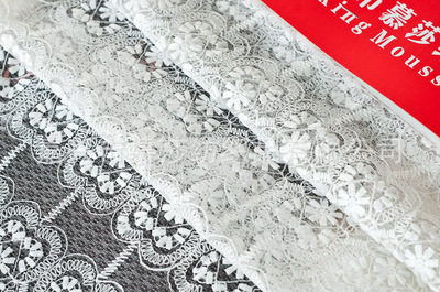 【廠家直銷 新款時尚鉆石網刺繡面料】價格,廠家,圖片,花邊類,嘉興市慕莎紡織品-
